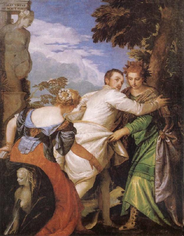 Paolo  Veronese Allegory of Vice and Virtue china oil painting image
